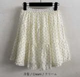 チェロポルカドットフリルミディスカート (4 Colors)