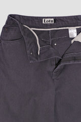 Washed straight leg pants, Ash purple