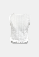Crescent Frill Sleeveless Top