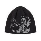 Egg Angel Beanie - BLACK