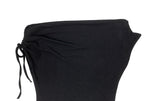 Nob Shirring オフショルダーリボン半袖Tシャツ