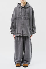 Nerv Pigment Hooded Zip Up (3color)