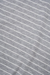 Seasoning stripe hood long sleeve