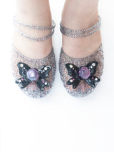 RIBBON JEWEL CANDY JELLY SHOES SET
