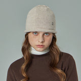 VA Curved Oval Metal Roll-Up Beanie / Oatmeal