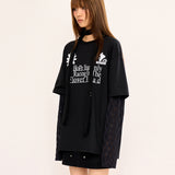 レイヤードTシャツ - ホワイト