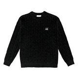 マニRネックケーブルニット ユニセックス (3color)