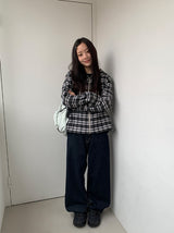 Kakan raw denim straight pants