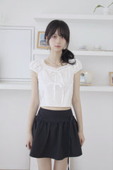 Belt Set] ハーフフレアミニスカート