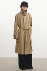 Belted Epaulet Trench Coat