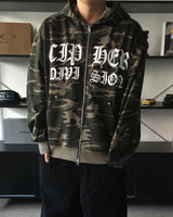 HY ミリタリーコットンフーデッドジップアップ (2C)
