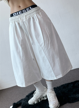 Miti Hip Patch Balloon Cotton Bermuda Shorts 3color