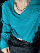 Indigo embo bermuda pants
