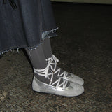 Tender 0003. Combi Lace-Up Flats - 3colors