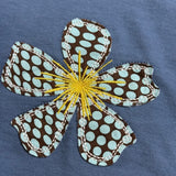 フラワーコレクター ロングスリーブ _ スカイブルー