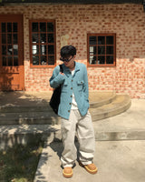 Knit Shirt Cardigan