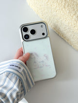 [Magsafe] ミントポニー シルバーガラスバンパーケース