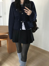 Chloe Wool Pleats Skirt (3 colors)