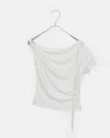 メルティングドットワンオフショルダーストラップ半袖Tシャツ