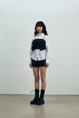 ARI RIBBON BUSTIER / BLACK