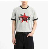 エッセンシャルスタンダード半袖リンガーTシャツ アンダースターメランジ