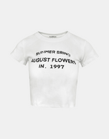 August Lettering Crop Tee