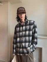 Planet over check shirt
