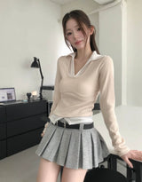 モナー s/s カラースリムトップ