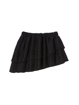 TWIST FRILL SKIRT BLACK