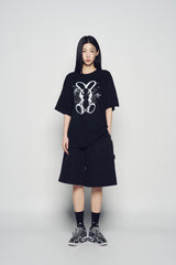 25SS ソロラビットエイリアン ショートスリーブ Tシャツ ブラック