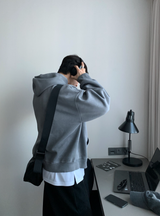 アーバンブルックリンエンブロイダリーピグメントウォッシングオーバーフィットフーディ