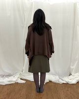 Plush Diagonal  Zip Up (2colors)