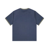 GT127 ノスタルジア カラーブロック リンガー T シャツ(BLUE)