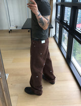 No.1796 スター エンブロ ワイド コットン パンツ