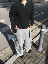 No.1513 N half ZIP-UP WM KNIT (3color)