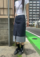 フリップデニムスカート