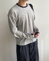 Lav Crop Contrast Knit