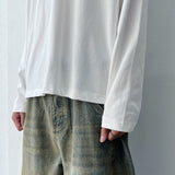 Vintage Mature Classic Button Boxy Casual Top