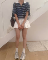 Pwi Stripe Collar T-shirt