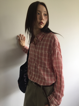 Lazy Log Check Shirt (2color)