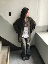 2-Color Signature Flare Denim Pants