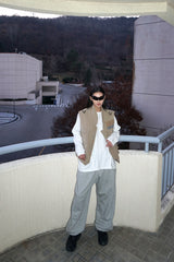 PIPING SWEAT JOGGER PANTS grey