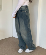 ワンピンタックヒップパンツ
