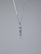 coral starfish seahorse necklace