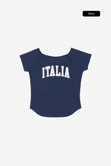 イタリアアップリケラグランTシャツ