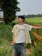 フューチャーセミクロップ半袖Tシャツ (4 Colors)