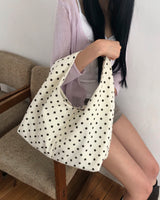 パーキン コーデュロイ ドット ショルダーバッグ