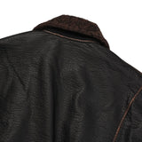 ALL Coyote Sealing Leather Bomber Jacket (2 colors)