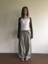 [SET]ミュート カーブドパンツ ＋ ベルト