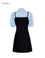 Mer blouse bustier dress set long ver